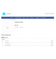 Product configurator for CS-Cart 4.x